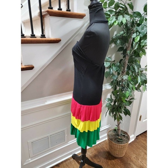 Shoreline Women Multicolor Polyester Off the Shoulder Knee Length Dress Size 30 - Picture 5 of 11